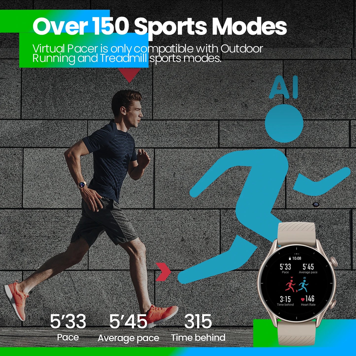 Amazfit-Smartwatch GTR 3 para Android e IOS